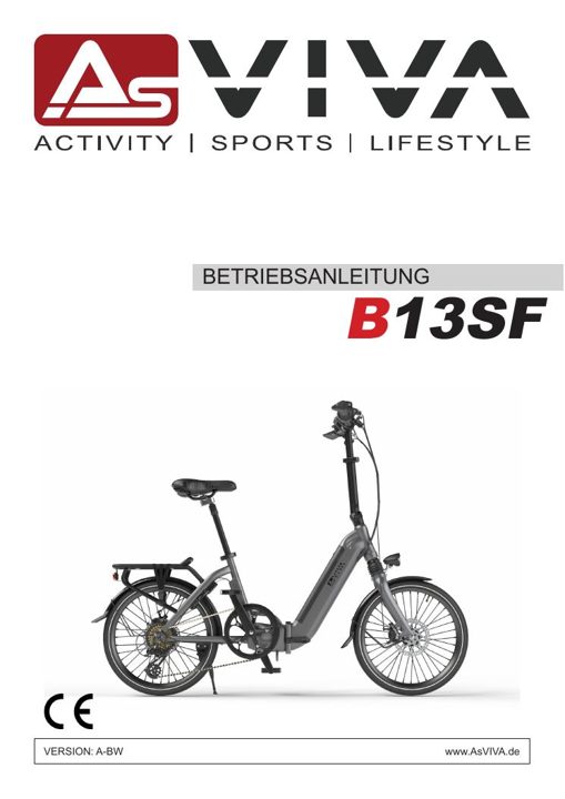 E-Bike pieghevole B13