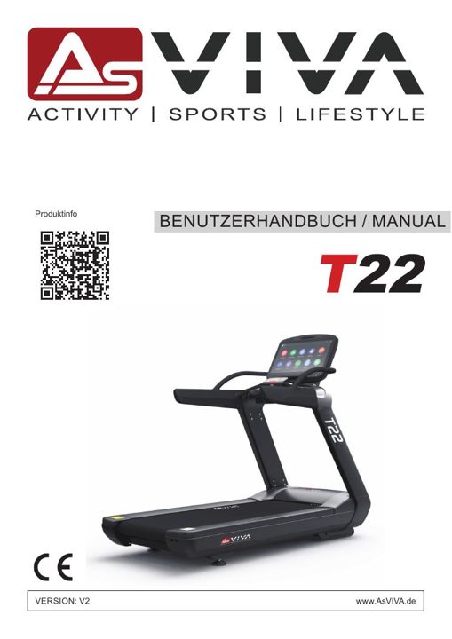 Tapis roulant Studio Pro T22 Bedienungsanleitung