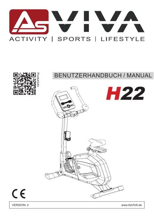 Ergometro Smart Fit H22 Bedienungsanleitung