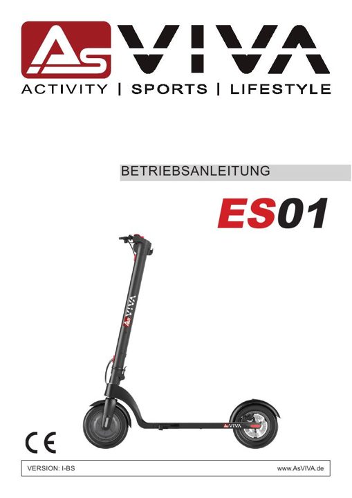 Monopattino elettrico AsVIVA ES01 Bedienungsanleitung