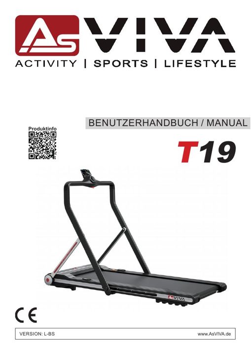 Tapis roulant T19 Bluetooth Compact Runner Bedienungsanleitung