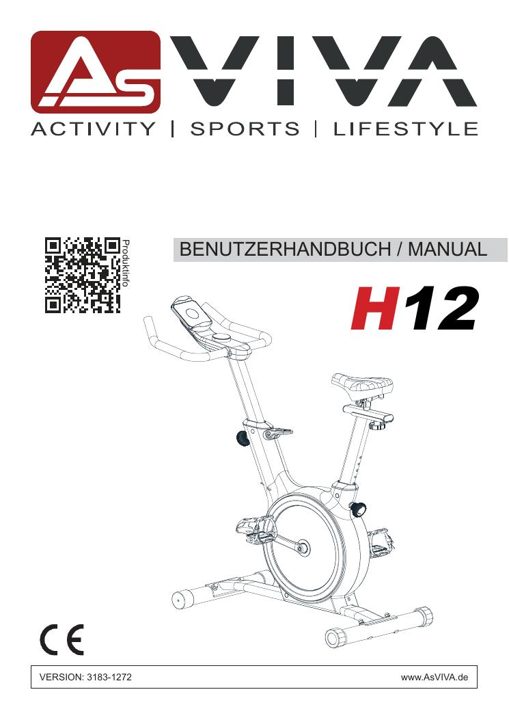 Ergometro Speedbike H12 Bedienungsanleitung