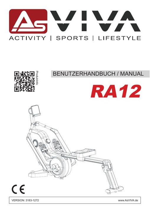 Vogatore 3D RA12 Rower Bedienungsanleitung