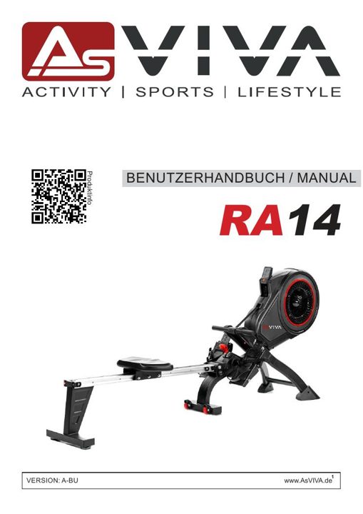 Vogatore Magnetic Rower RA14 Bedienungsanleitung