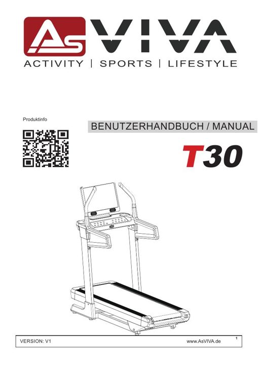 Tapis roulant T30 Pro Max Climb Marathon Bedienungsanleitung