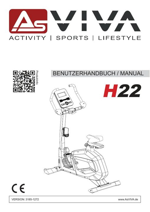 Ergometro Smart Fit H22 Bedienungsanleitung