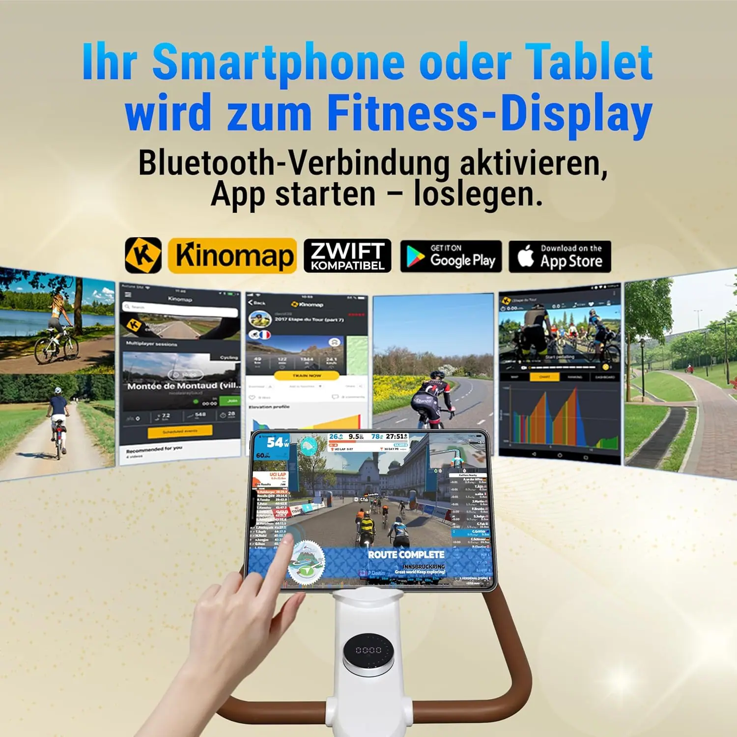 Il tuo smartphone o tablet diventa un display fitness