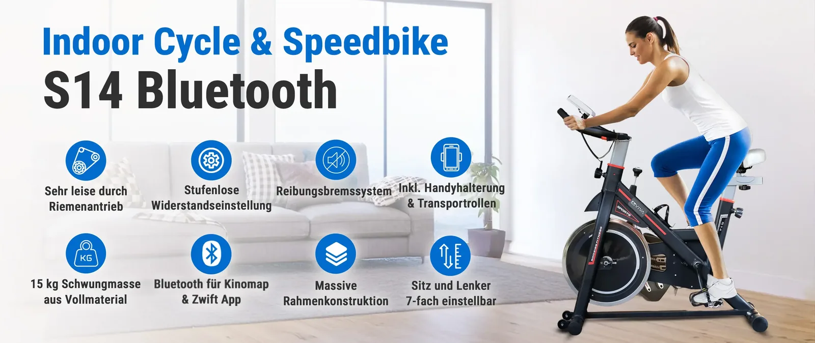 AsVIVA S14 Indoor Cycle & Speedbike – panoramica