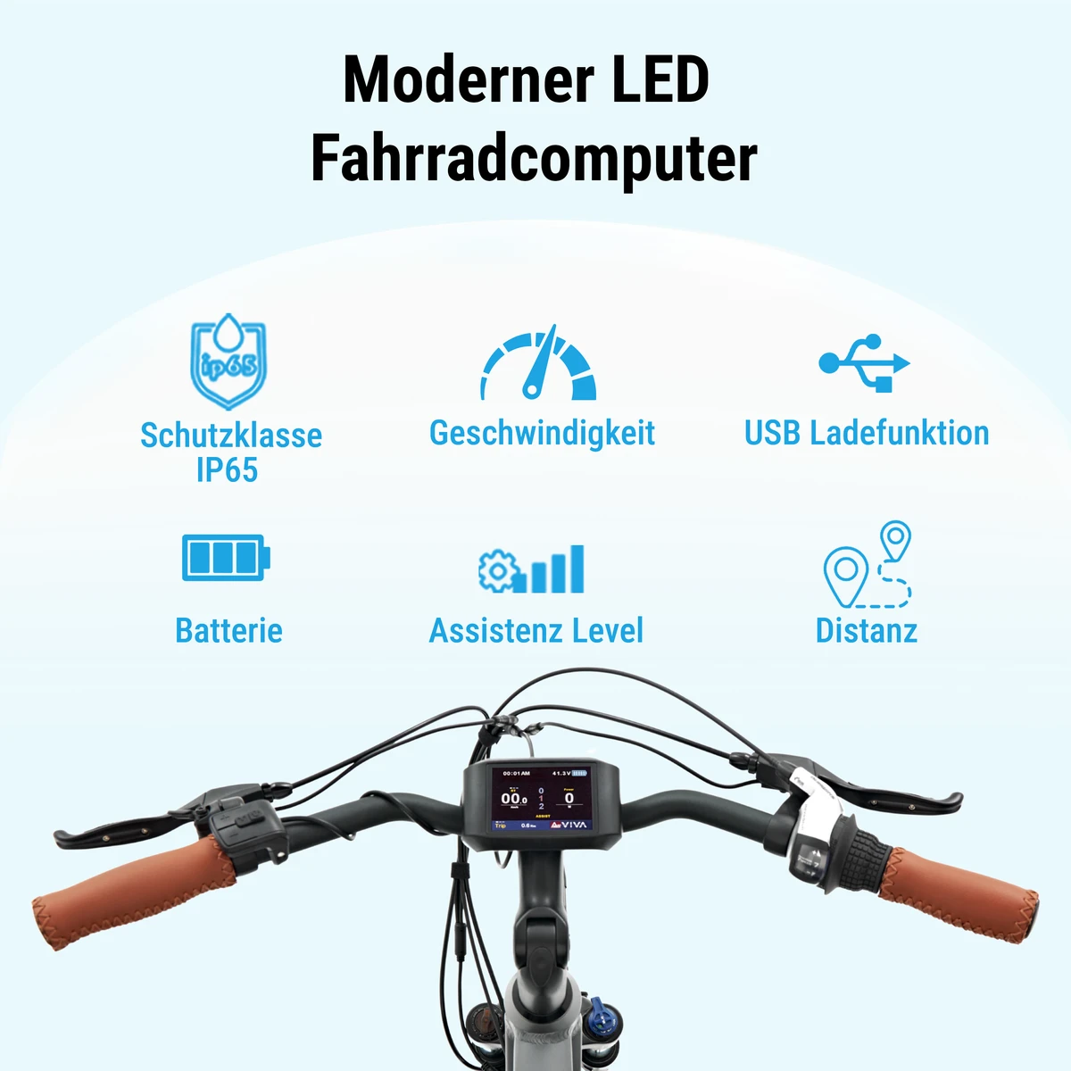 Computer da bicicletta LED moderno