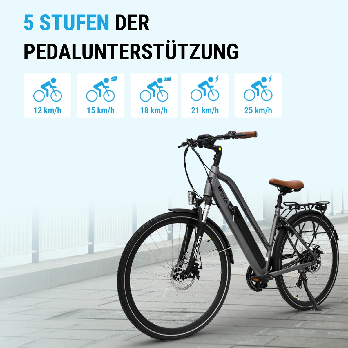5 livelli di assistenza alla pedalata