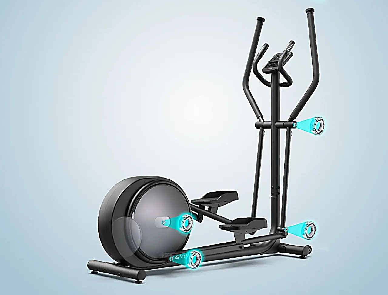 AsVIVA ellittica C29 Step – vista laterale con caratteristiche in sintesi