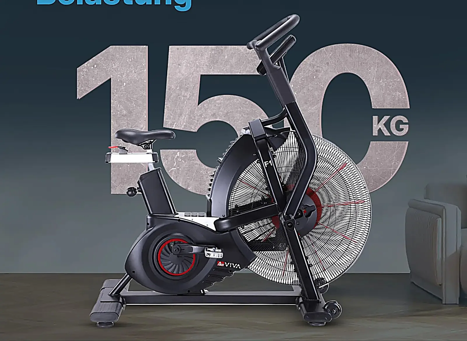 AsVIVA F1 Air Bike cyclette – componenti e dotazione in sintesi
