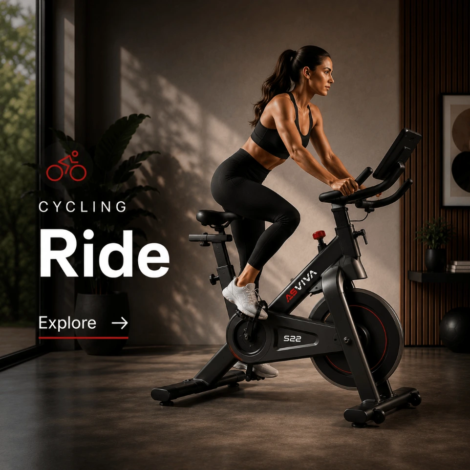 Indoor Cycle AsVIVA S22 in soggiorno