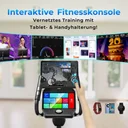 Allenamento interattivo con l'ellittica AsVIVA E50 Pro grazie alla connessione app e allo streaming