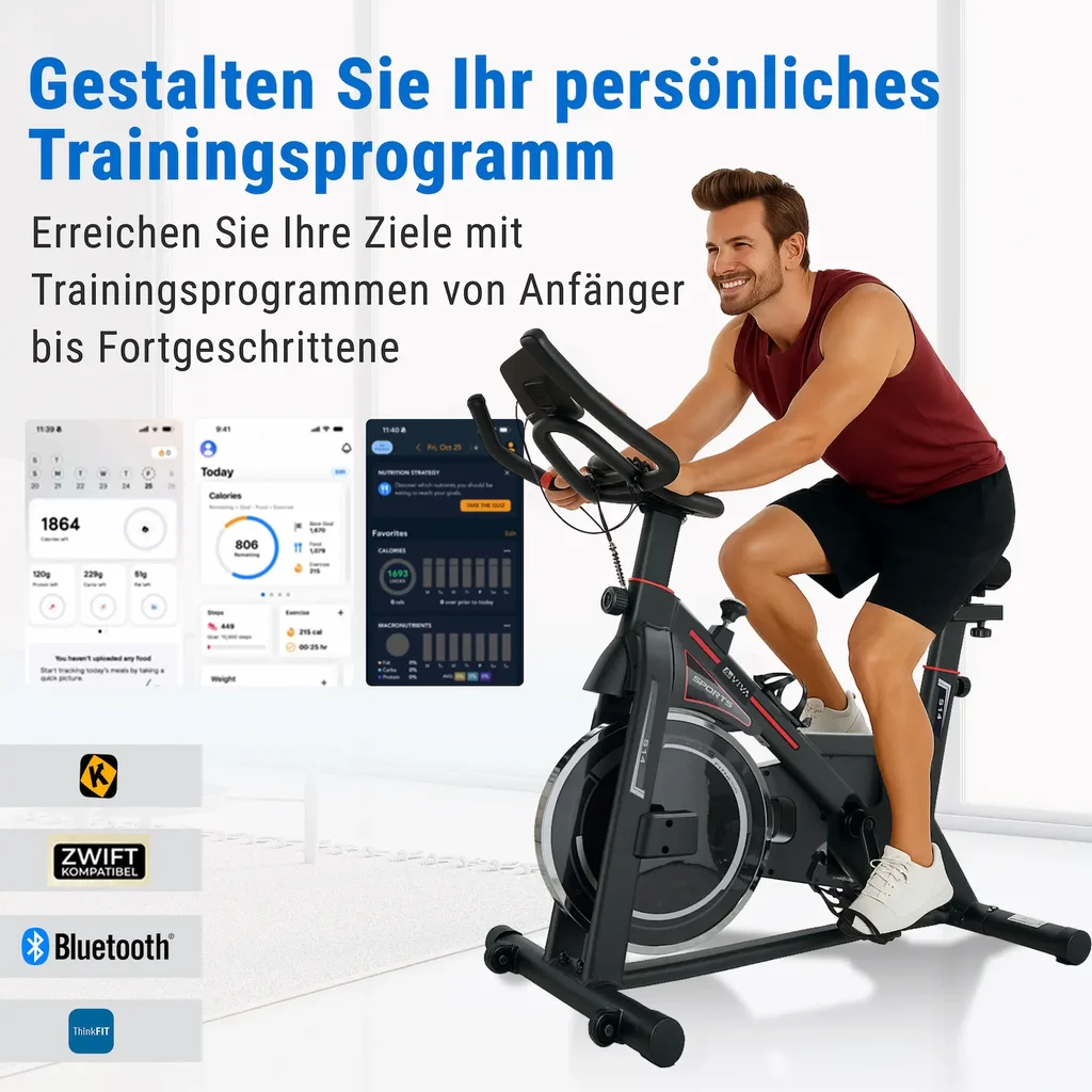 AsVIVA Indoor Cycle Dynamic S14 - NUOVO - Compatibilità app