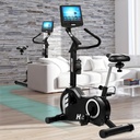 Cyclette ergometro AsVIVA H21 Pro Wi-Fi – Rotelle di trasporto