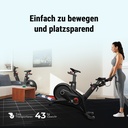 Rotelle di trasporto integrate dell'AsVIVA Speedbike Studio Pro S17 per spostarlo facilmente
