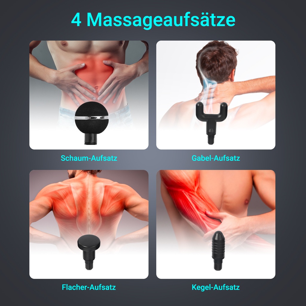AsVIVA Pistola massaggiante MGN2 - Rose - Vista prodotto
