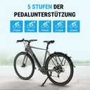 AsVIVA Urban City E-Bike BC1C – 28 pollici – Livelli di assistenza