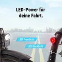 AsVIVA Urban City E-Bike BC1C – 28 pollici – Illuminazione LED e illuminazione
