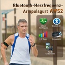 Fascia da braccio cardio AsVIVA [AWS2] con Bluetooth AWS2 - Vista dettagliata