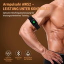 Fascia da braccio cardio AsVIVA [AWS2] con Bluetooth AWS2 - Compatibilità con app