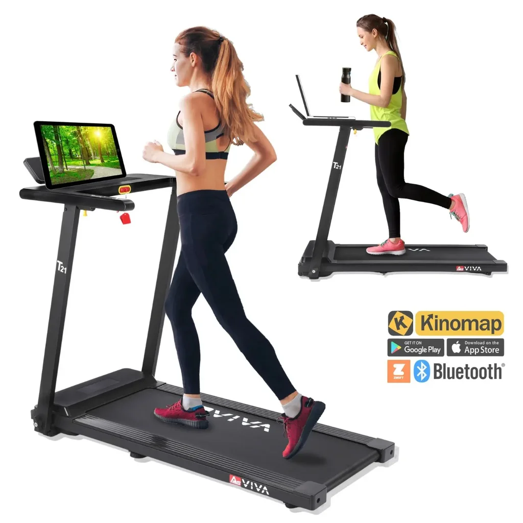 AsVIVA 2in1 – Tapis roulant Walk & Run T21 – design compatto (2)