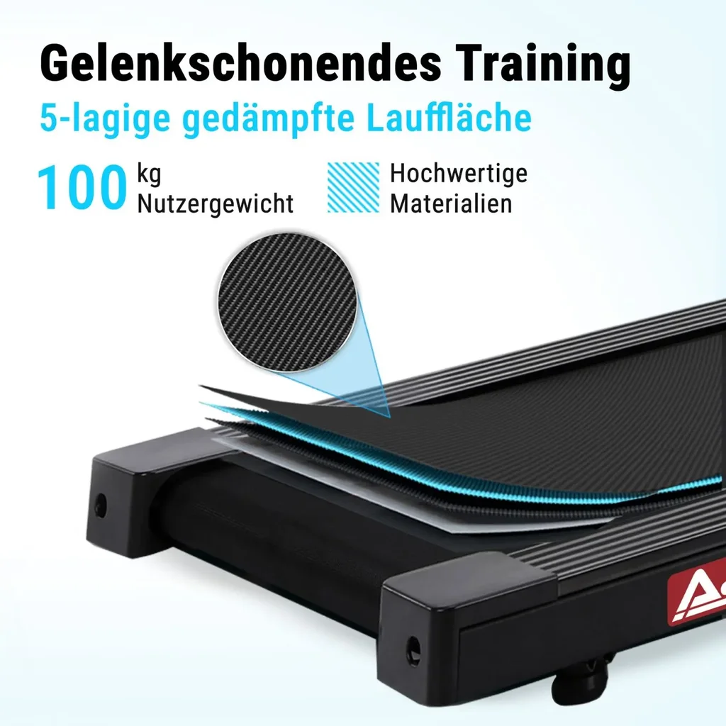AsVIVA 2in1 – Tapis roulant Walk & Run T21 – design compatto (3)