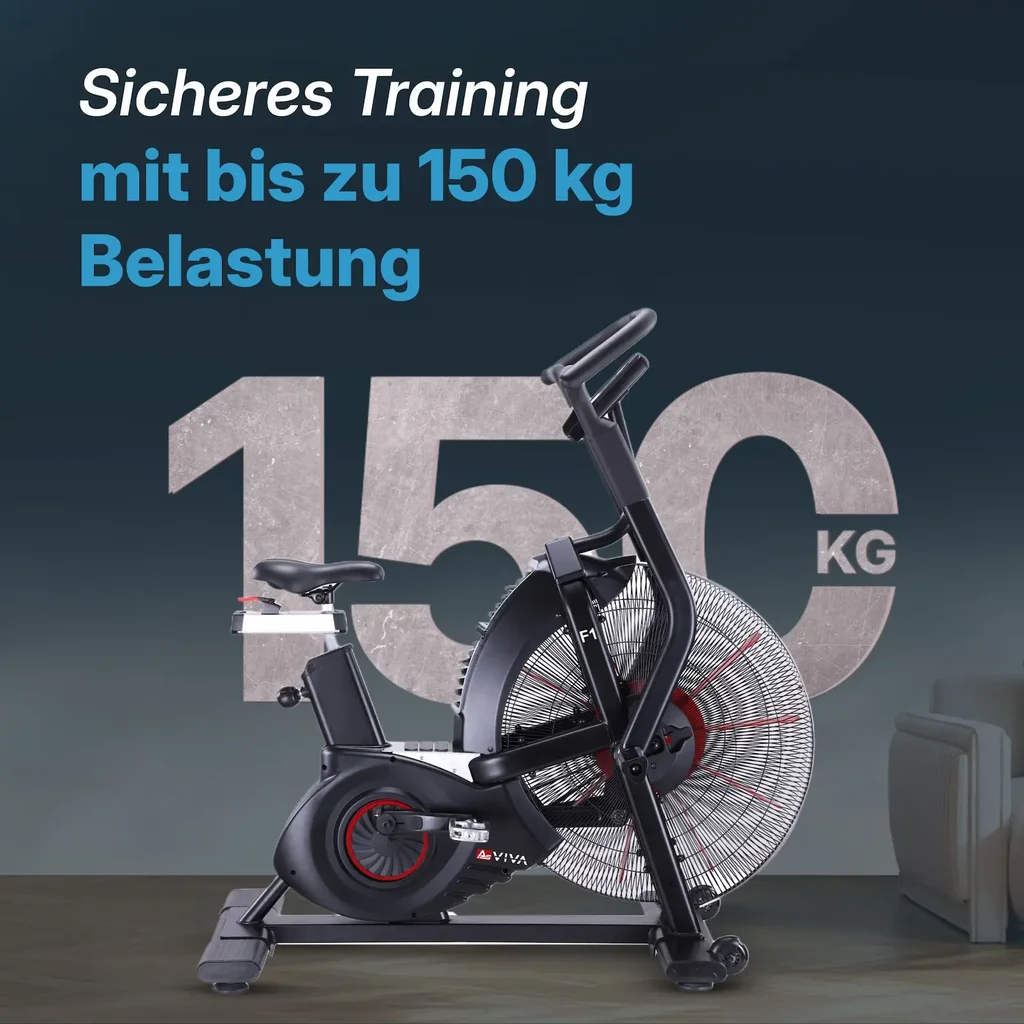 AsVIVA Air Bike cyclette semi-professionale F1 – resistenza ad aria (2)