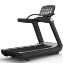 Grande touchscreen HD da 23,5 pollici del tapis roulant AsVIVA T22 Studio Pro in vista frontale