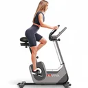 Vista complessiva dell'ergometro AsVIVA H25 Studio Pro come cyclette per l'allenamento cardio a casa