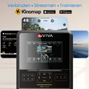 Schermo dell'ergometro AsVIVA H25 Studio Pro per lo streaming di app e contenuti di allenamento