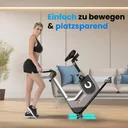 Rotelle di trasporto dell'ergometro AsVIVA H25 Studio Pro per spostare facilmente la cyclette