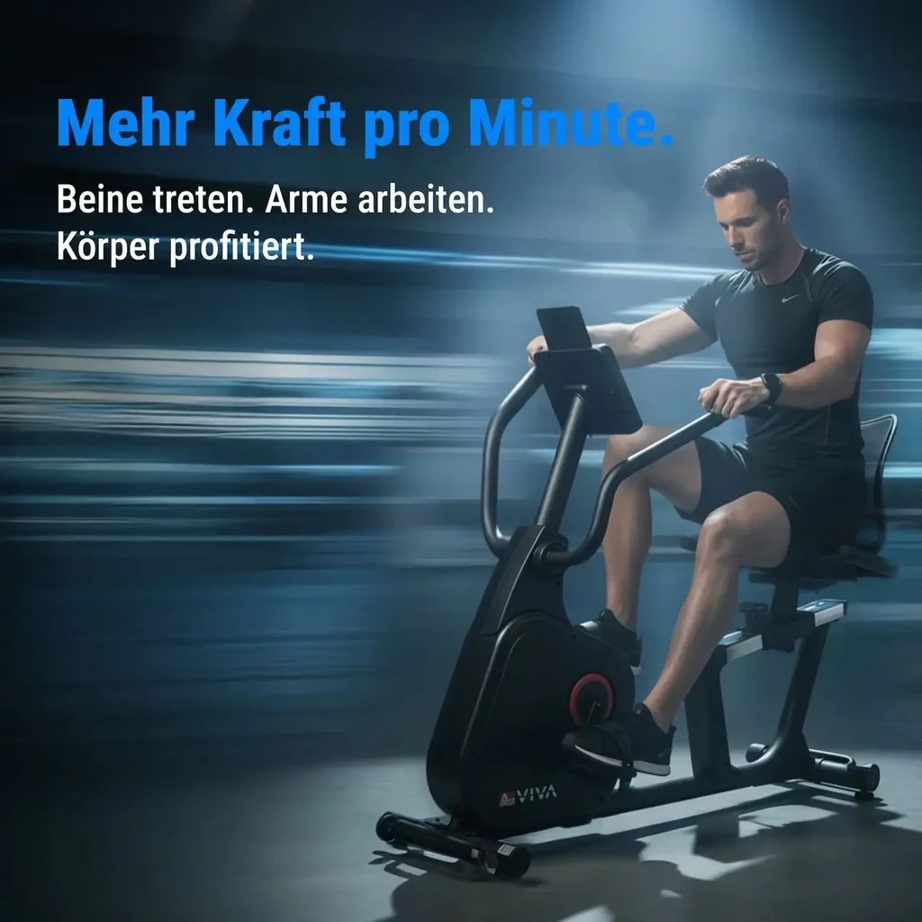AsVIVA 2in1 Ergometro orizzontale con braccia mobili R7 – Vista 9