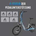 Bici elettrica pieghevole AsVIVA Stadtfalter B13 – Livelli di assistenza