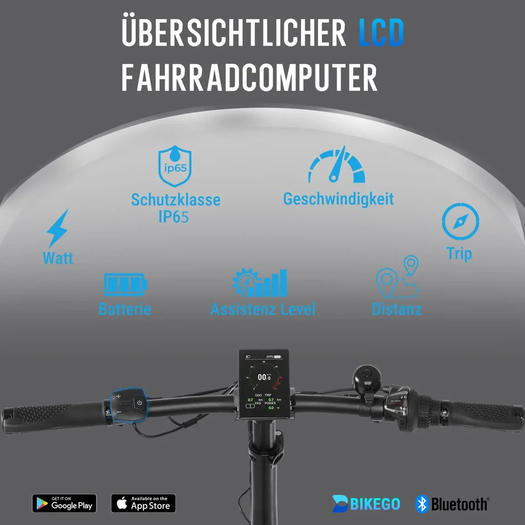 Bici elettrica pieghevole AsVIVA Stadtfalter B13 – Ciclocomputer
