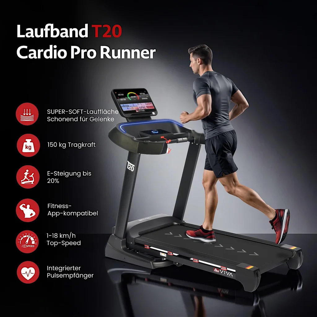 Tapis roulant AsVIVA T20 Cardio Pro Runner