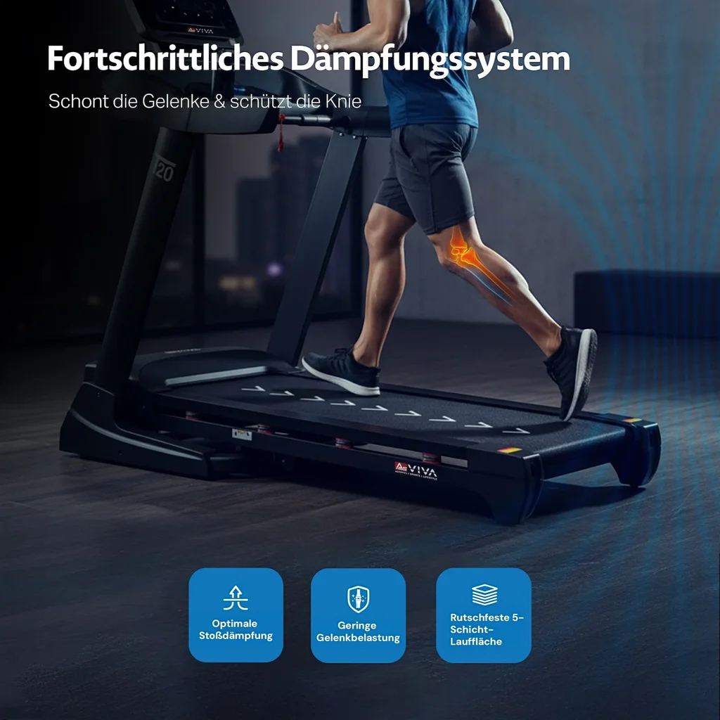 Tapis roulant AsVIVA T20 Cardio Pro Runner – Vista 5