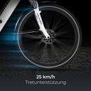 AsVIVA City E-Bike Stadtfalter B14 – Grigio/Bianco – Vista 6