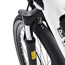 AsVIVA City E-Bike Stadtfalter B14 – Grigio/Bianco – Forcella ammortizzata