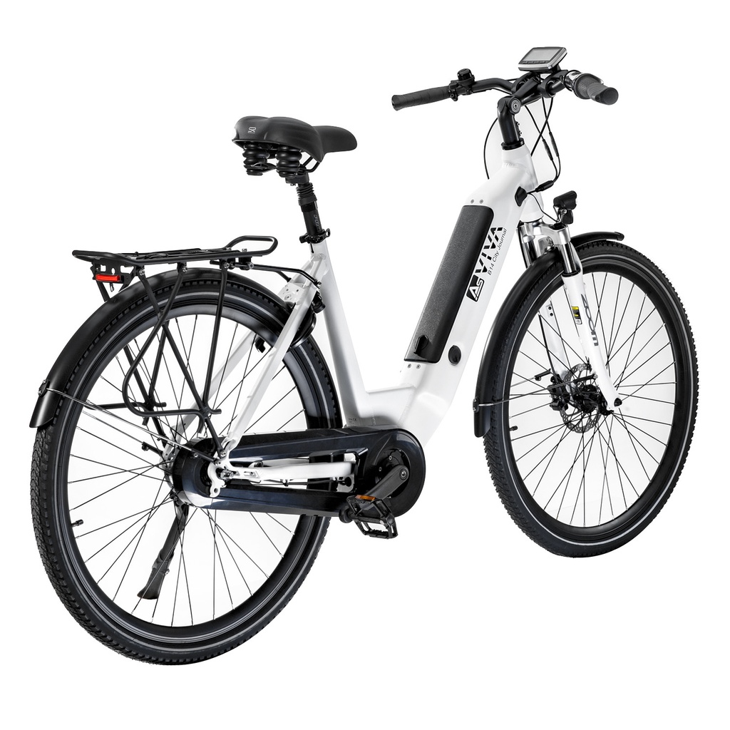 City E-Bike AsVIVA Stadtfalter B14 – Grigio/Bianco – Vista 22