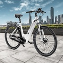 City E-Bike AsVIVA Stadtfalter B14 – Grigio/Bianco – Vista 26