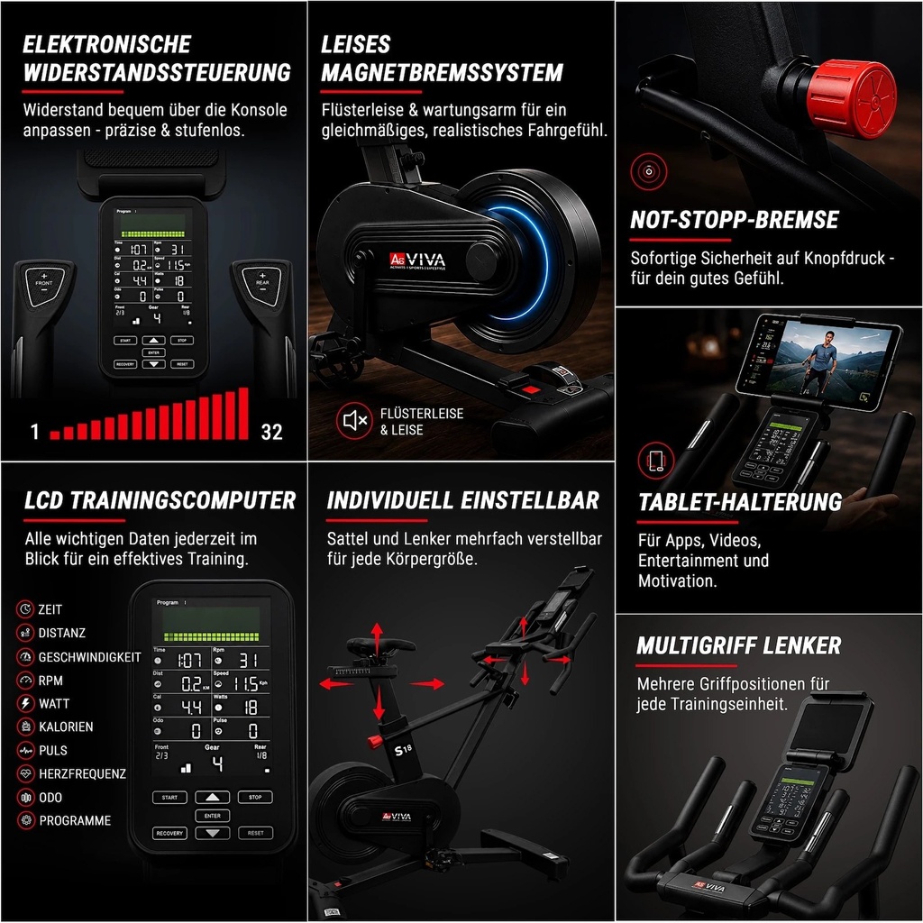 AsVIVA Speedbike Power S18 Pro – Vista 3