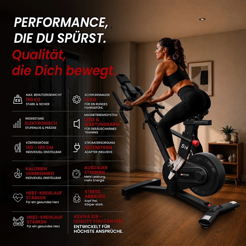 AsVIVA Speedbike Power S18 Pro – Vista 2