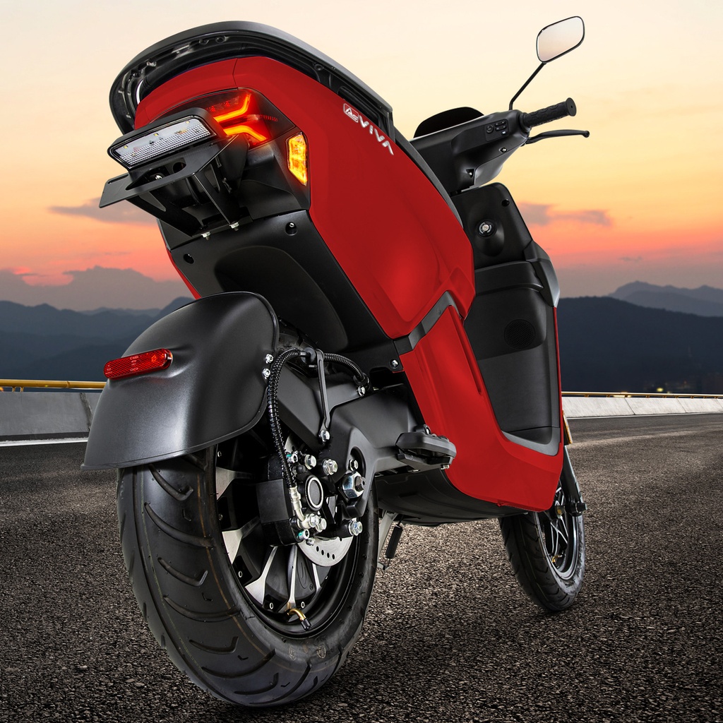 [EM1_RED] Scooter elettrico AsVIVA EM1 rosso - Vista prodotto