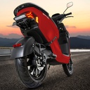 [EM1_RED] Scooter elettrico AsVIVA EM1 rosso - Vista prodotto