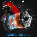 [EM1_RED] Scooter elettrico AsVIVA EM1 rosso - Trazione e batteria