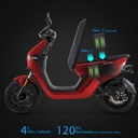 [EM1_RED] Scooter elettrico AsVIVA EM1 rosso - Vista prodotto