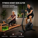 Ergometro cyclette LED AsVIVA H12 ad accesso facilitato – Vista 9