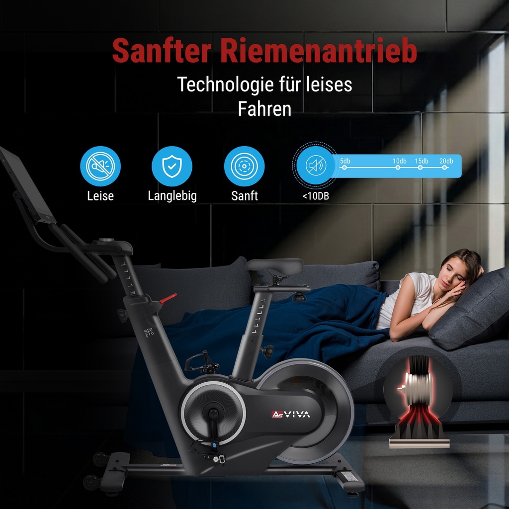 Speedbike Multimedia Studio Pro S20 – Indoor Cycle Riemenantrieb